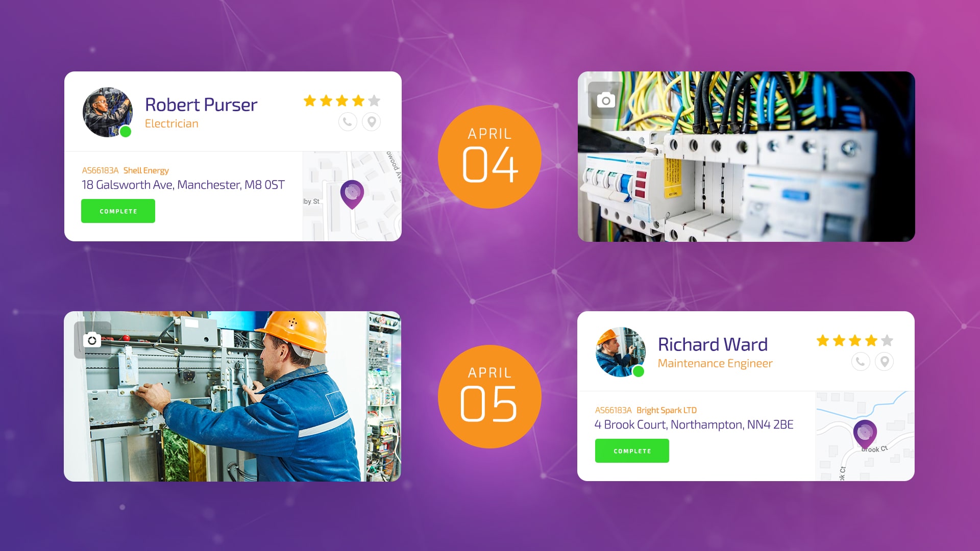 web design sections