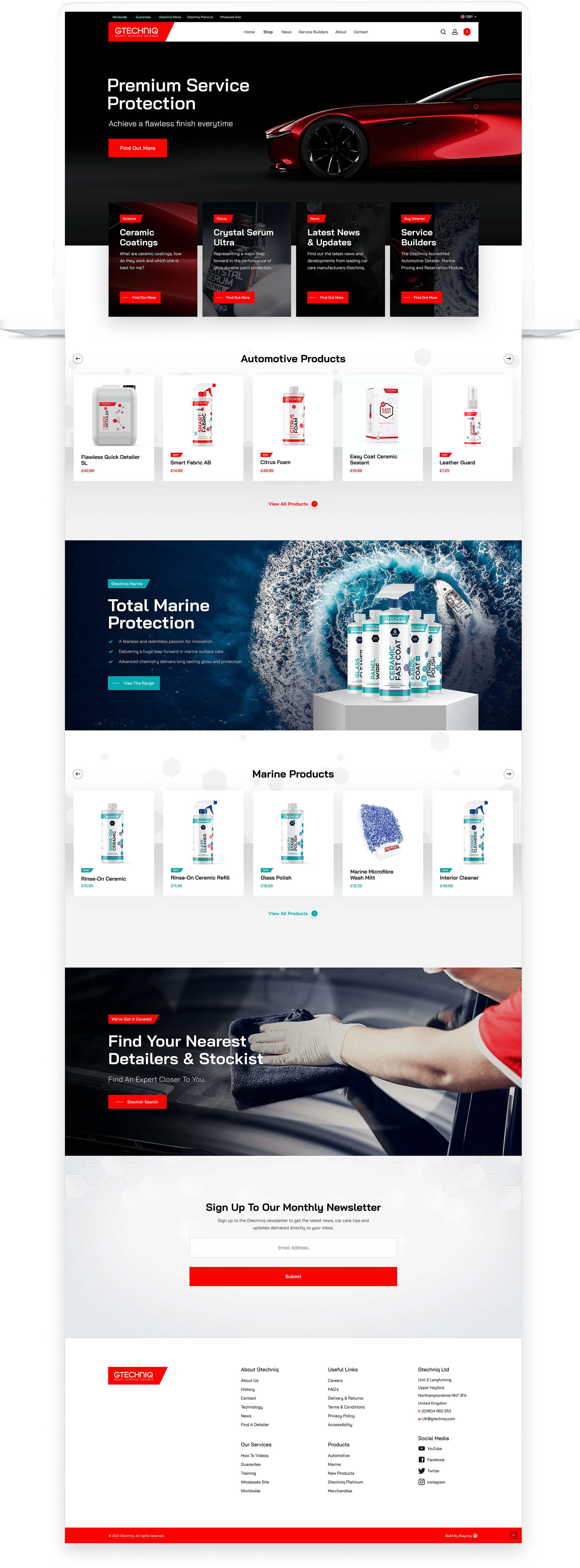 gtechniq website preview